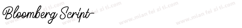 Bloomberg Script字体转换